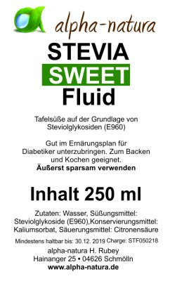 Stevia Premium Flüssig 250ml (2,99€ /100ml)