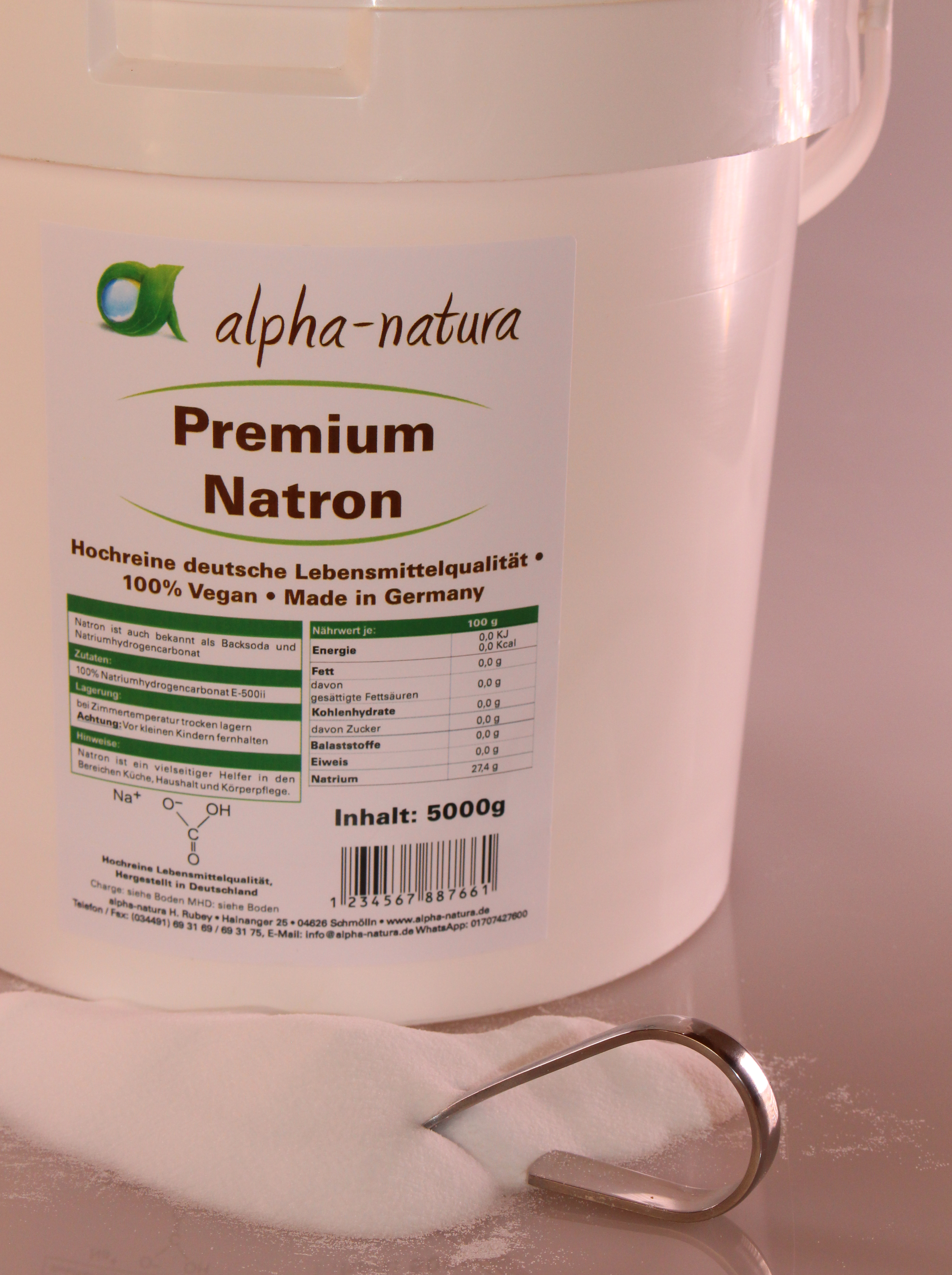 6 Kg 100% reines Natron (EUR 2,15 / kg) Natriumhydrogencarbonat in Lebensmittelqualität E 500 ii 