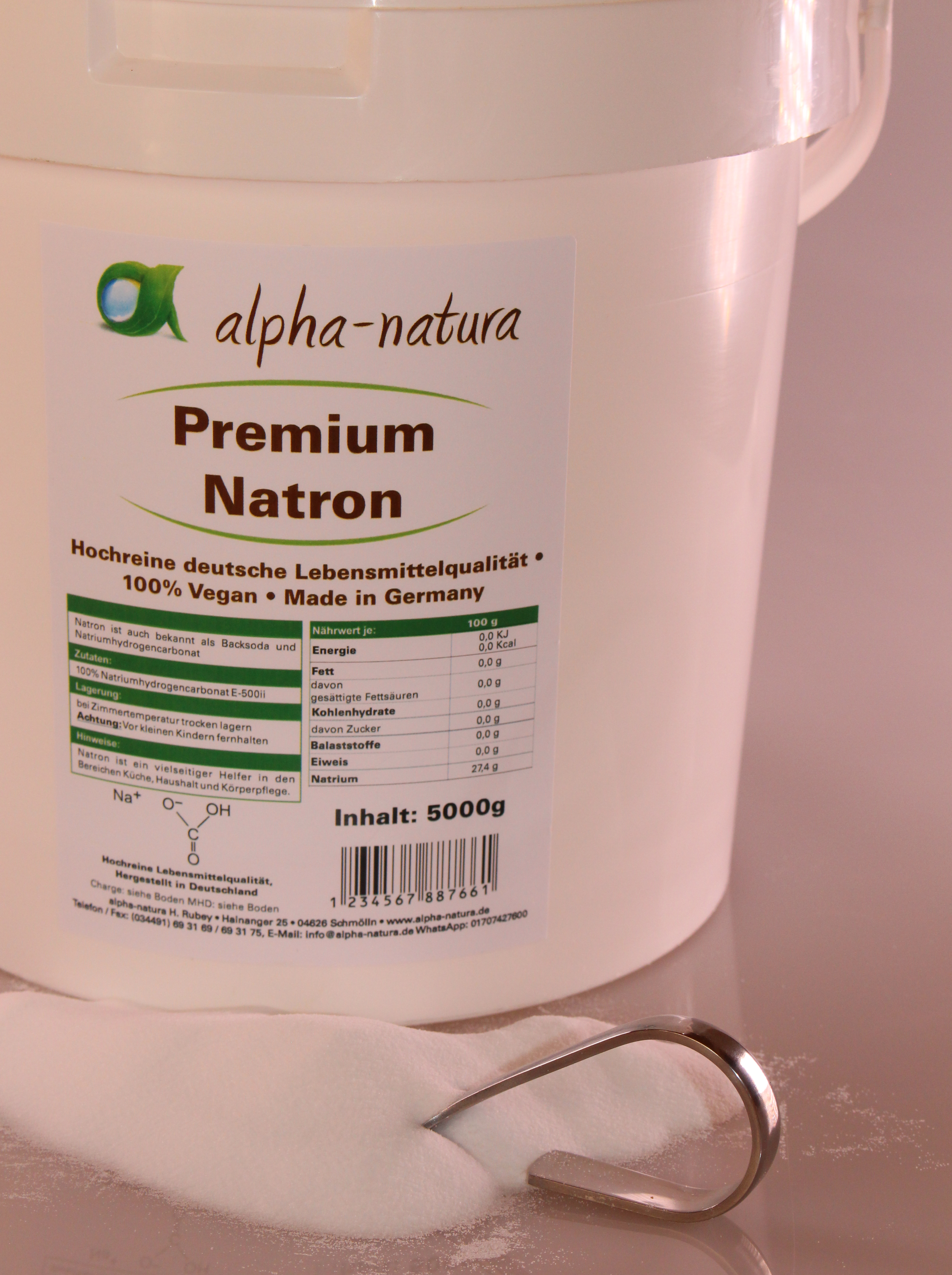 6 Kg 100% reines Natron (EUR 2,15 / kg) Natriumhydrogencarbonat in Lebensmittelqualität E 500 ii
